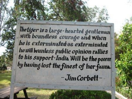 jim corbett quotes at Jim Corbett Museum
