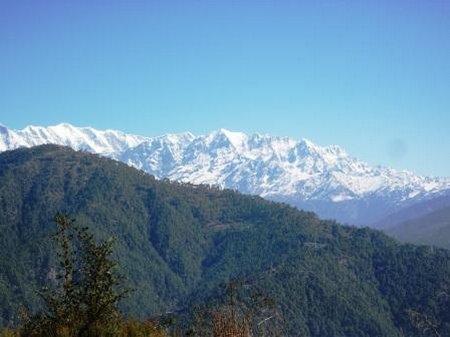 Himalayas from Gwaldam