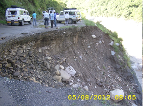 Damage Road-uttarakhand disaster