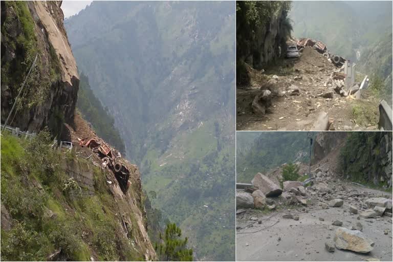 हरिद्वार से हिमाचल के किन्नौर जा रही बस पर गिरा पहाड़, 50 से अधिक सवारियां हुई लापता