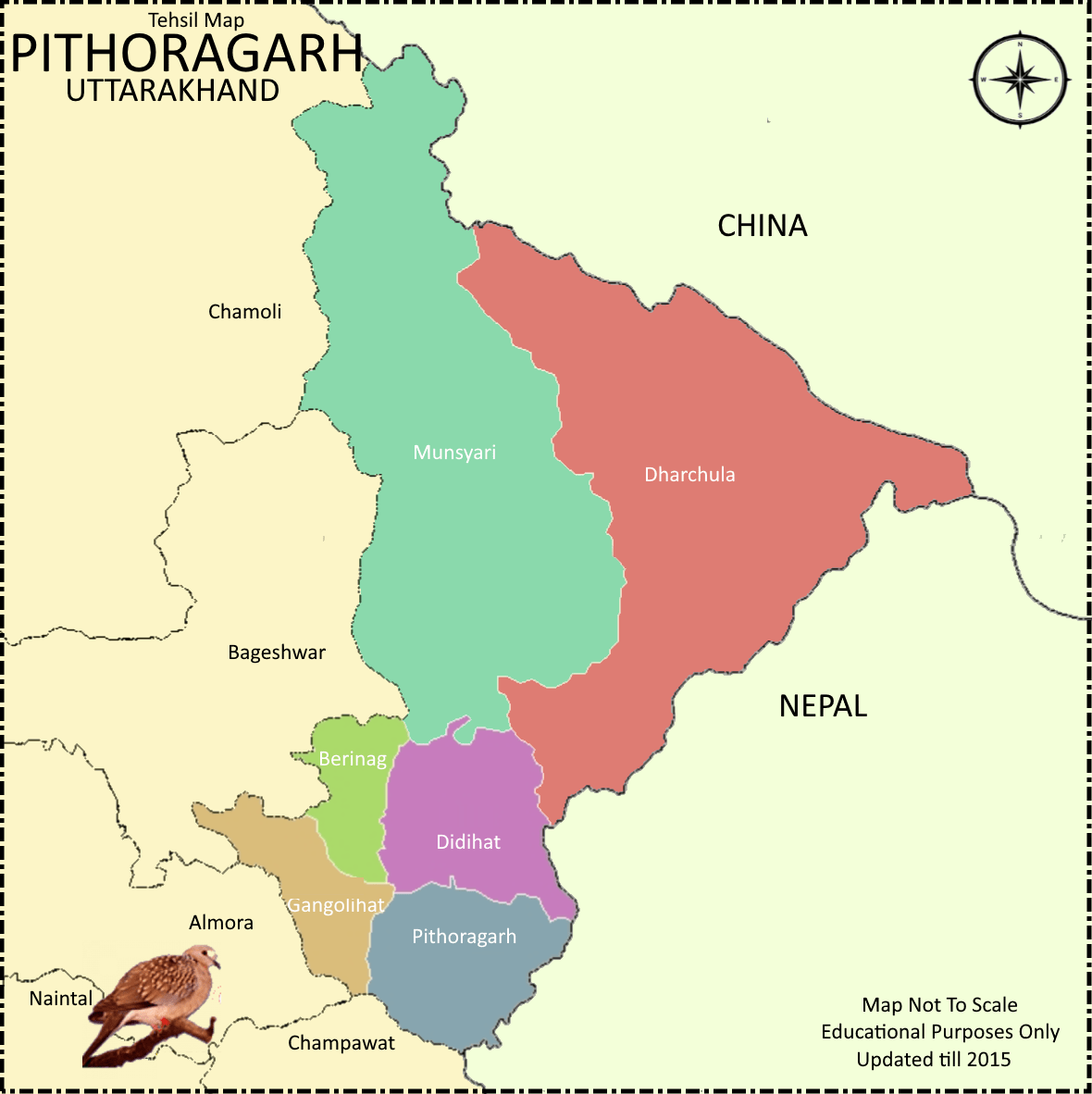 Explore The Uttarakhand Map: 13 Districts And Divine Landmarks - GhuGhuti